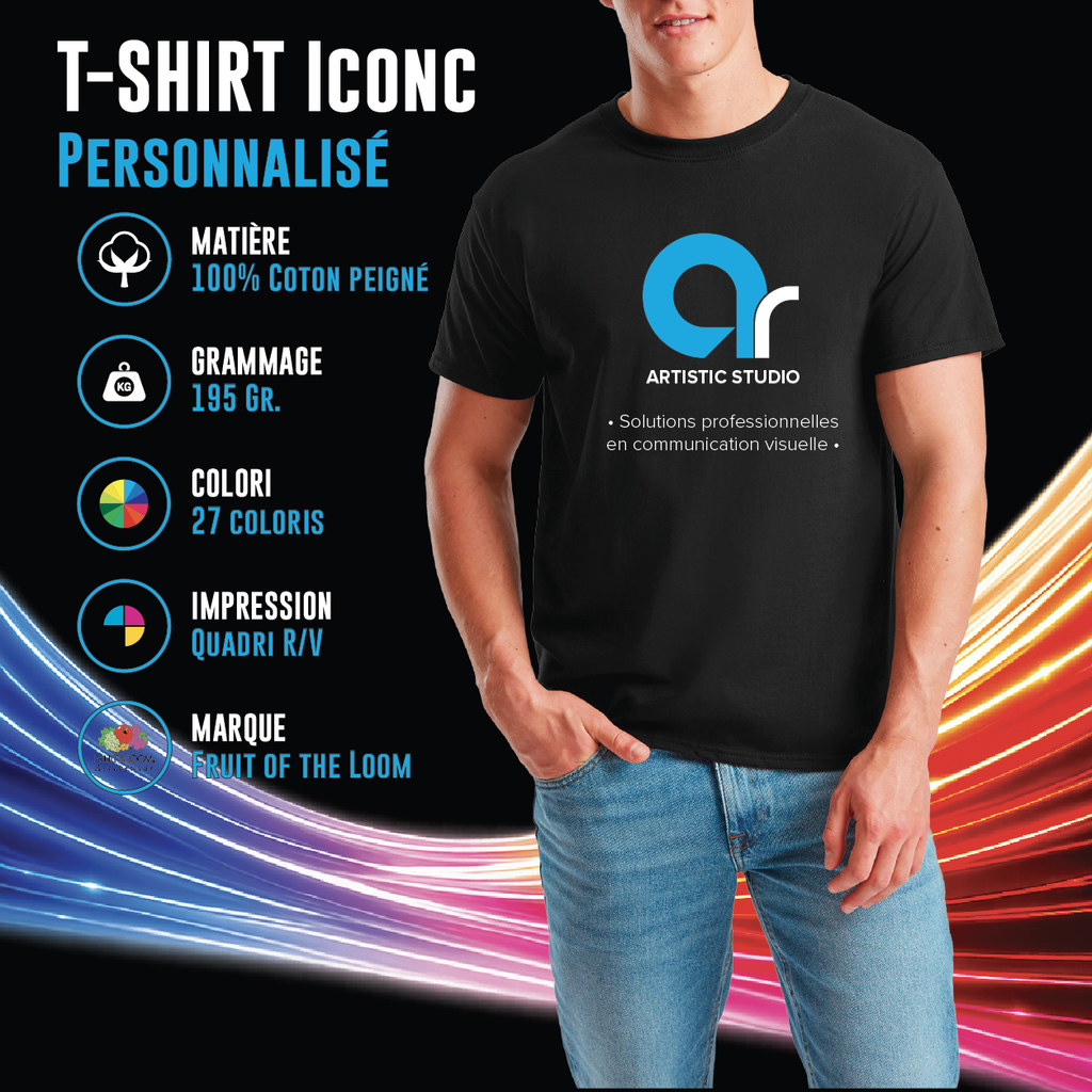 T-shirt Fruit of the loom Iconic SC61422 (DTF)