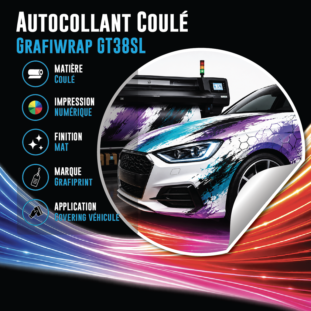 Autocollant Coulé Grafiwrap GT38SL