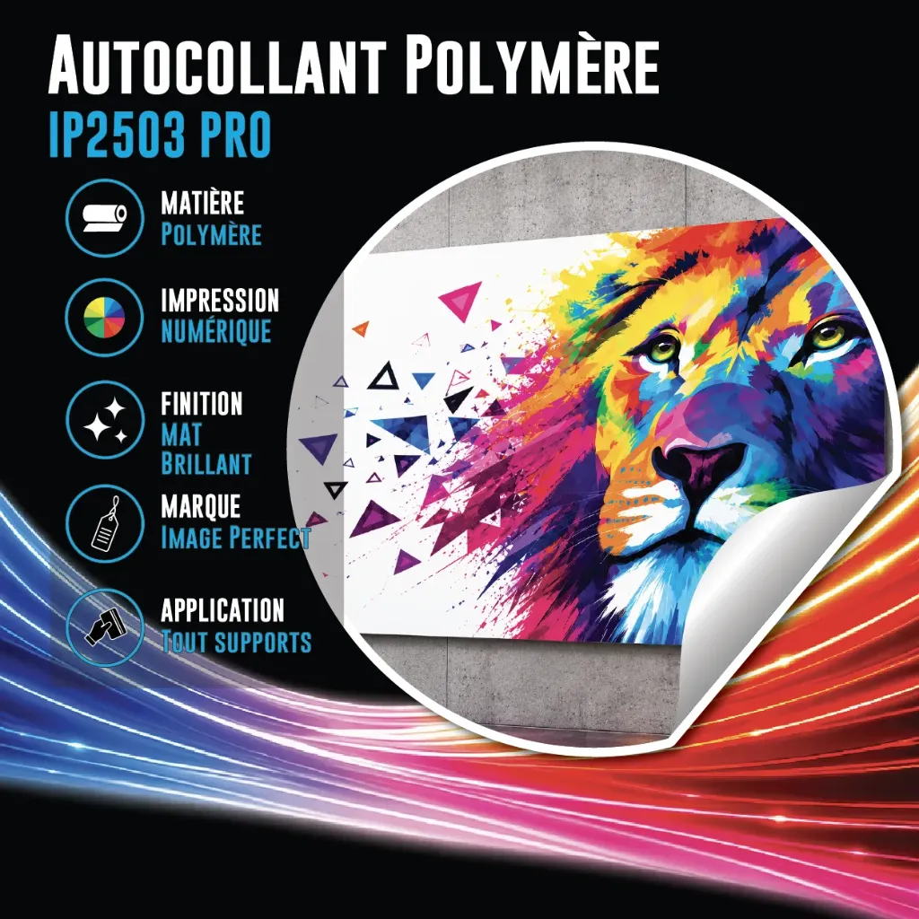 TEST – Autocollant Polymère IP2503 (grille quantité × délai)