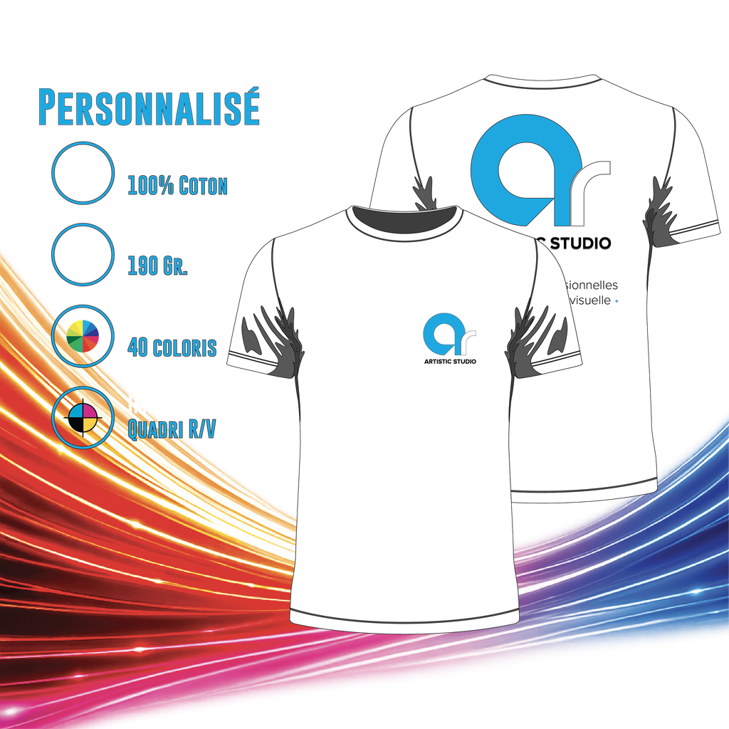 T-shirt Homme B&C 190 gr. - Réf E190