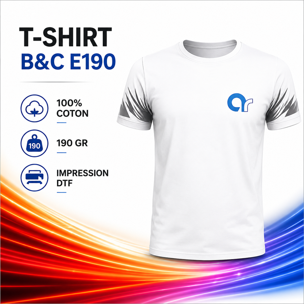 T-shirt Homme B&C 190 gr. - Réf E190