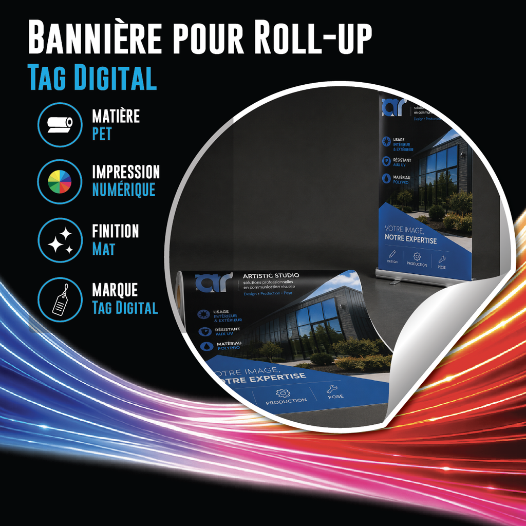 Bannière pour Roll-up (Tag Digital)