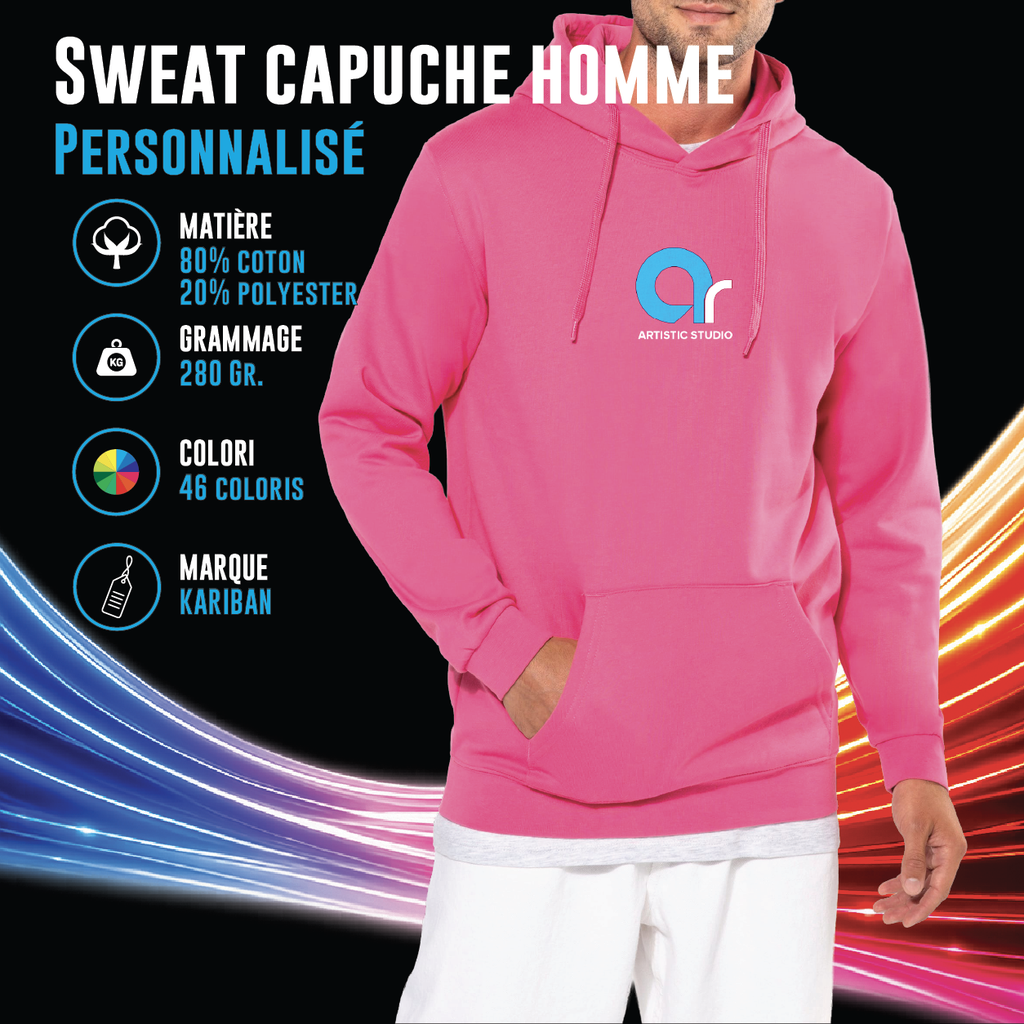 Sweat capuche homme - K476