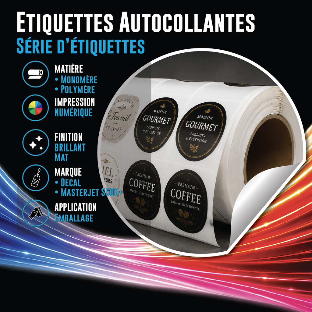 Étiquettes autocollantes personnalisées