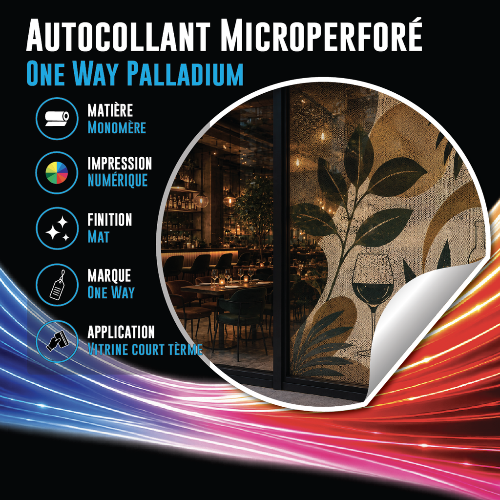 Autocollant Microperforé Oneway
