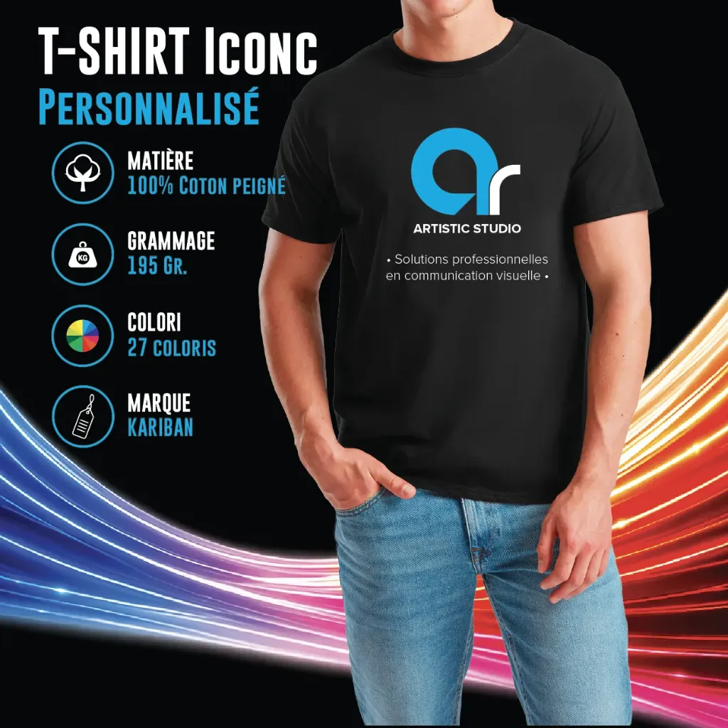 T-shirt Fruit of the loom Iconic - SC61422