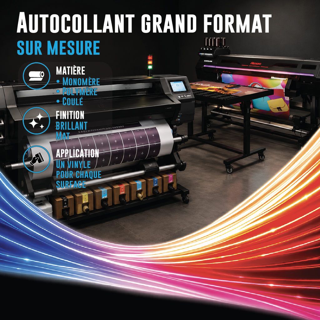 Autocollant grand format sur mesure